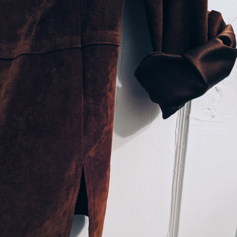 Vintage Style Faux Suede Jacket